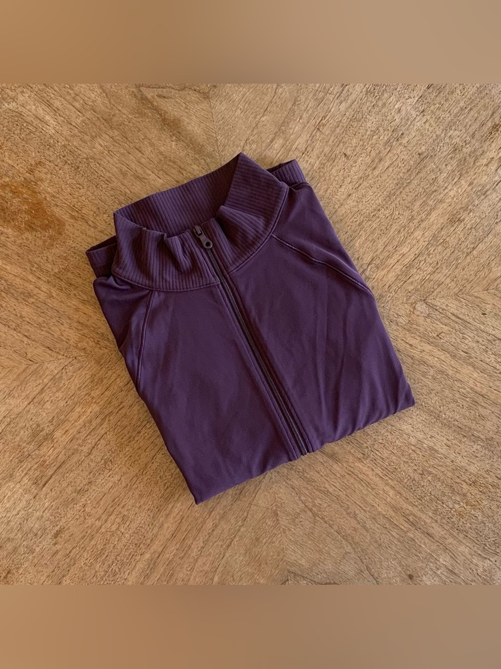 AErie Cool Berry Long Sleeve Mock Neck Zip Up Jacket